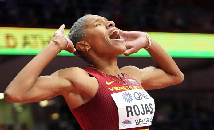 Triple jumper Yulimar Rojas breaks her own world record