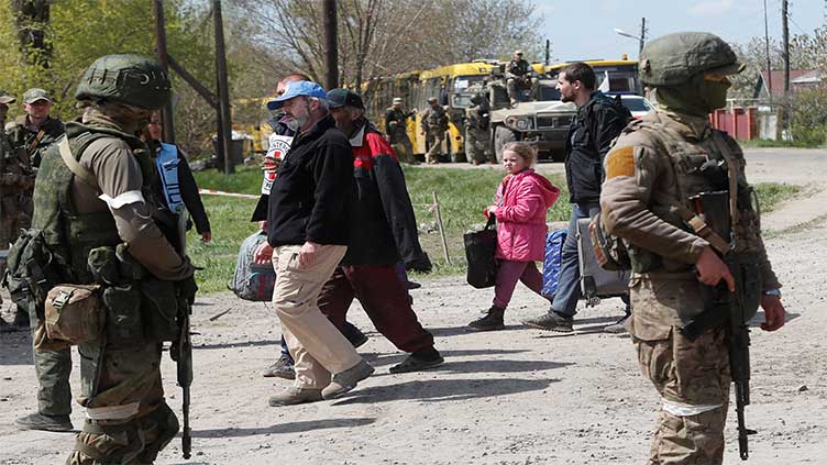 Civilians flee Azovstal bunkers in Ukraine's Mariupol in evacuation led by UN