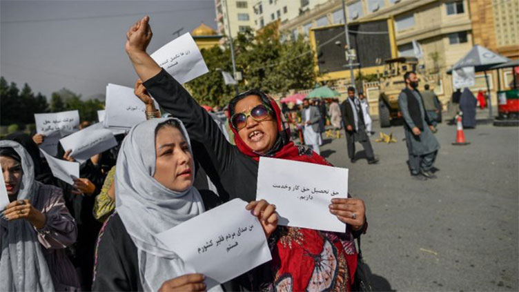 Afghan women demand education and work at Kabul protest