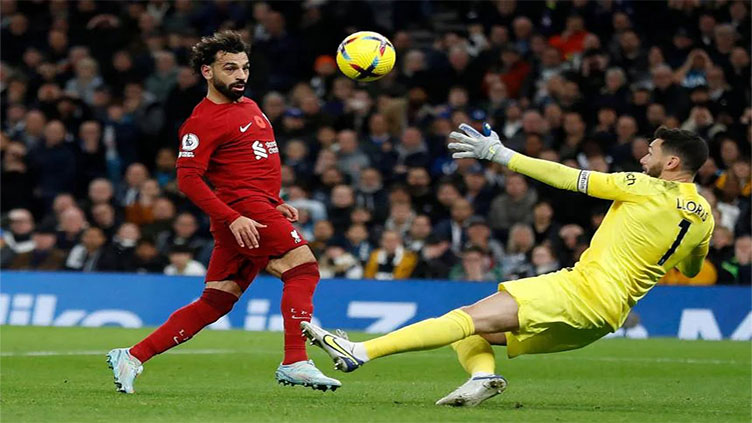 Liverpool's Salah strikes twice to down battling Spurs