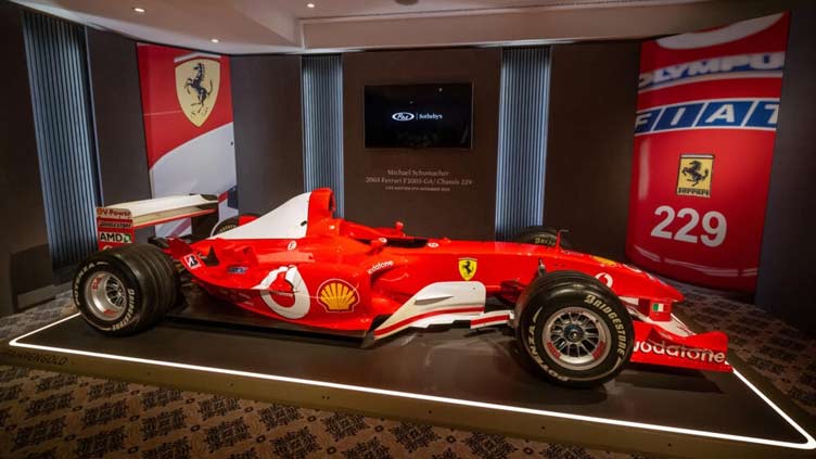 Schumacher Ferrari fetches record $15 mn at auction