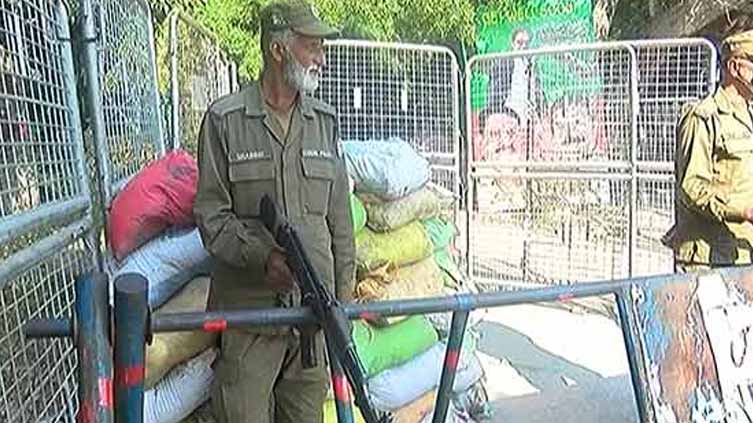 Protective wall built outside Zaman Park citing security concerns