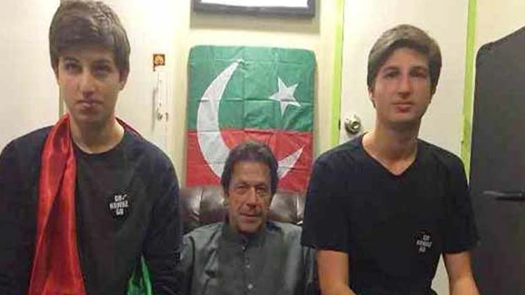 Imran Khan's sons return to London from Lahore