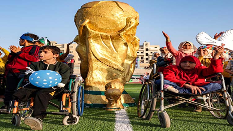 Children in Syria's Idlib hold their own World Cup