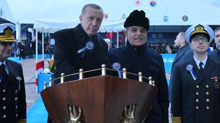 PM Shehbaz, President Erdogan jointly launch PNS Khaibar at Istanbul Shipyard