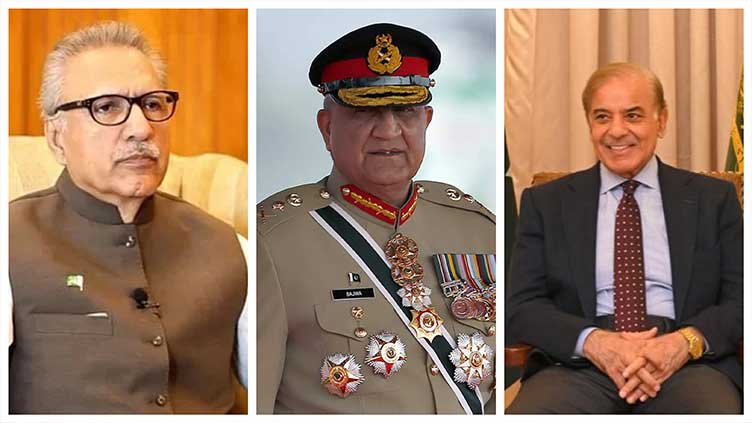 Gen Bajwa holds farewell meetings with President Alvi, PM Shehbaz
