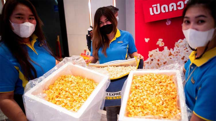  Thais fill steel vats and huge boxes in bottomless popcorn challenge