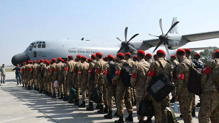 Pakistan Army contingent for FIFA World Cup 2022 security leave for Qatar