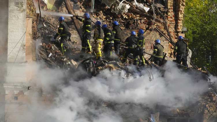  Waves of suicide drones strike Ukraine's capital, 3 killed