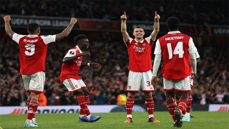 Xhaka strike sinks PSV as Arsenal reach Europa League knockout stage