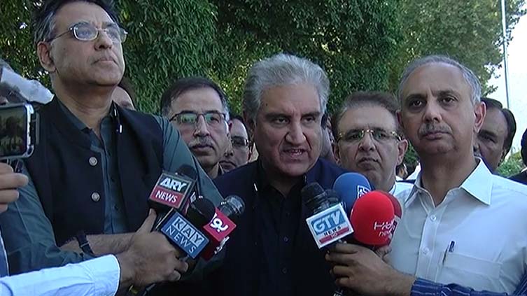 PTI leaders reject Imran Khan's disqualification in Toshakhana case