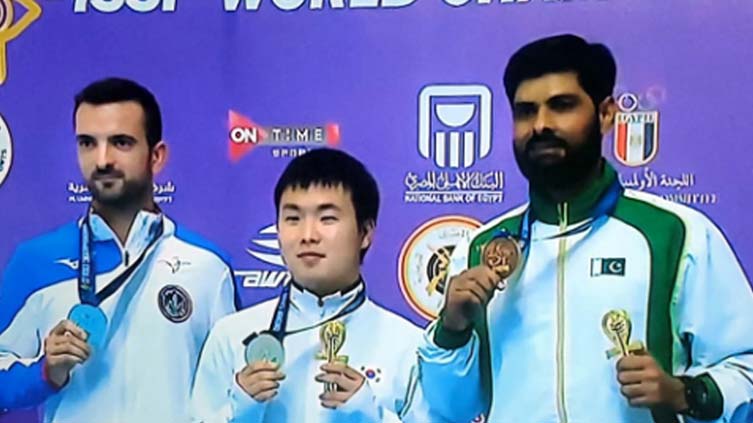 Pakistan Navy shooter wins Bronze Medal in 1st ISSF 2022 championship