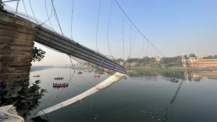  Police arrest nine over Indian bridge collapse, toll reaches 134