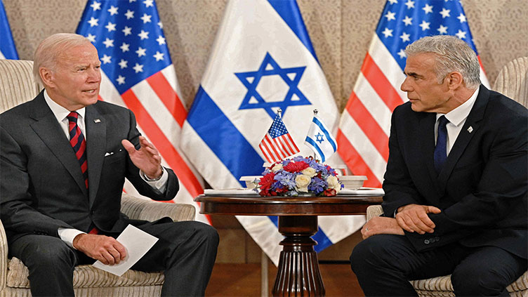 Israel's Lapid discusses Iran nuclear deal with Biden