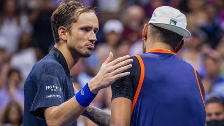 Kyrgios at same level as Djokovic and Nadal, says Medvedev