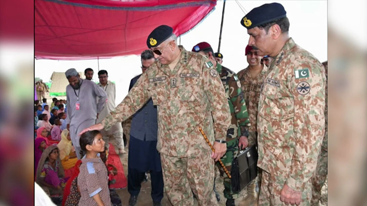 COAS spends Defence and Martyrs Day in flood-affected areas of Balochistan