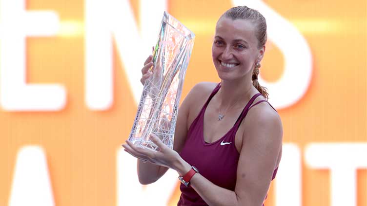 Kvitova upsets Rybakina to win first Miami Open title