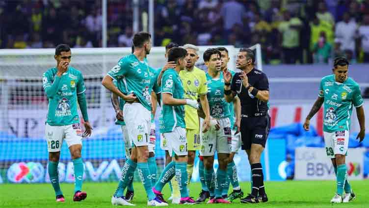 Soccer-Mexican referee under investigation for kneeing player in groin