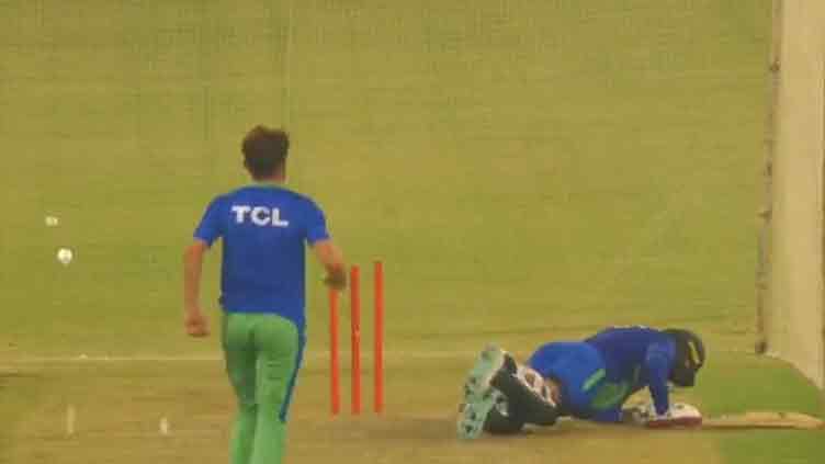 Zaman Khan injures Haris Rauf with toe-crushing yorker in nets