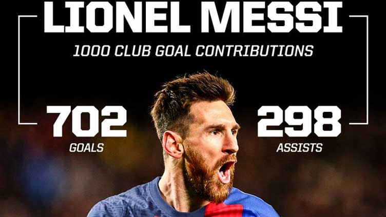 Messi records 1,000th goal contribution, breaks Ronaldo record in PSG win