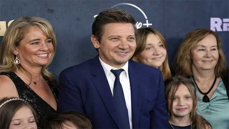 Jeremy Renner attends premiere, months after snowplow crush