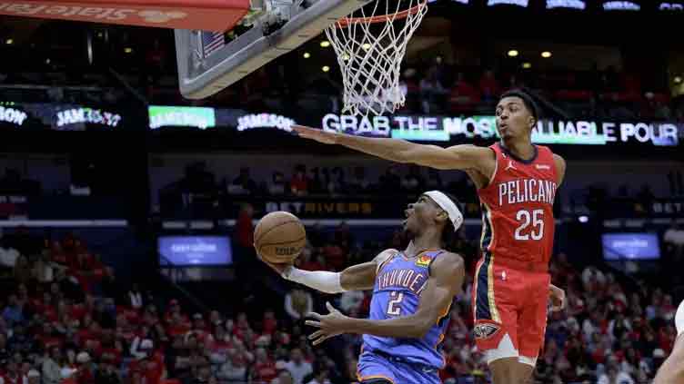 Gilgeous-Alexander leads Thunder past Pelicans in play-in