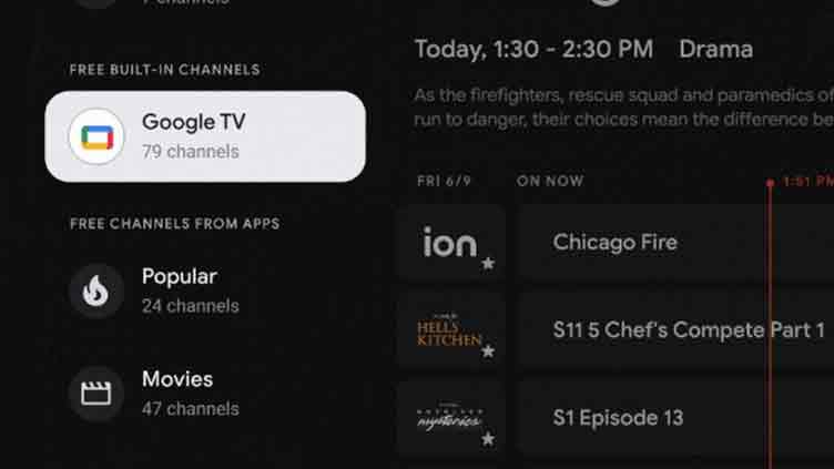 Google TV lets users to browse over 800 free channels