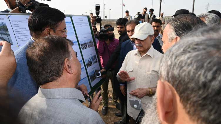 PM Shehbaz gives officials one month time for Lahore bridge completion