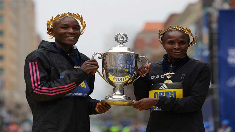 Chebet retains Boston Marathon men's title, Obiri wins women's race