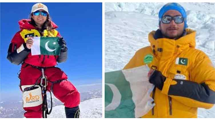 Pakistani climbers Naila, Shehroze rescued from world's 10th highest peak in Nepal