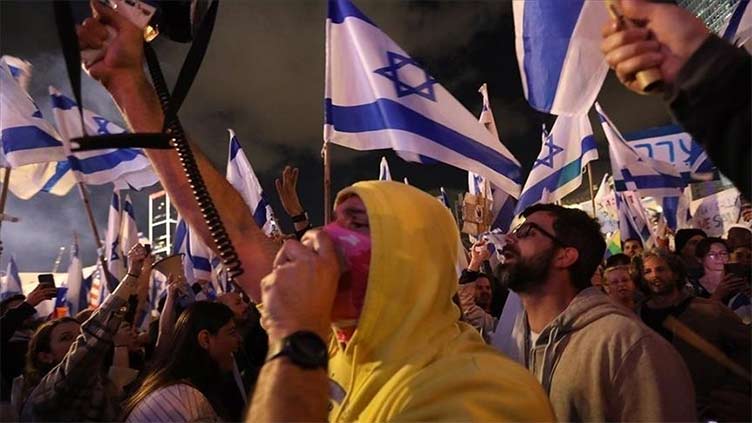 Israelis protest for 16th consecutive week against Netanyahu's judicial reform