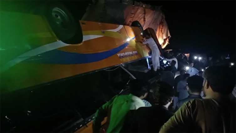 50 injured in bus accident near Dadu
