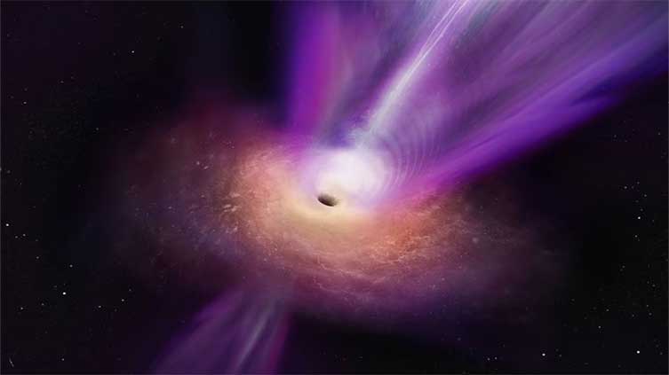 Eye-catching new image reveals violent events near black hole