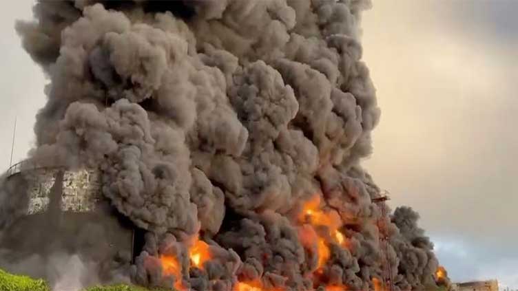 Fire at Crimea fuel depot extinguished after drone attack, governor says