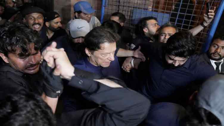 PTI chief arrested minutes after being sentenced in Toshakhana case, shifted to Attock Jail