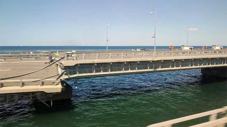 Ukraine hits Russian tanker with sea drone near Crimea Bridge