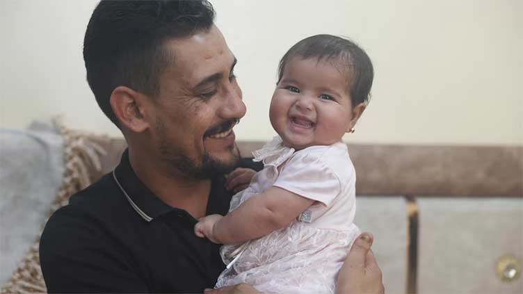 Syrian baby born under earthquake rubble turns 6 months