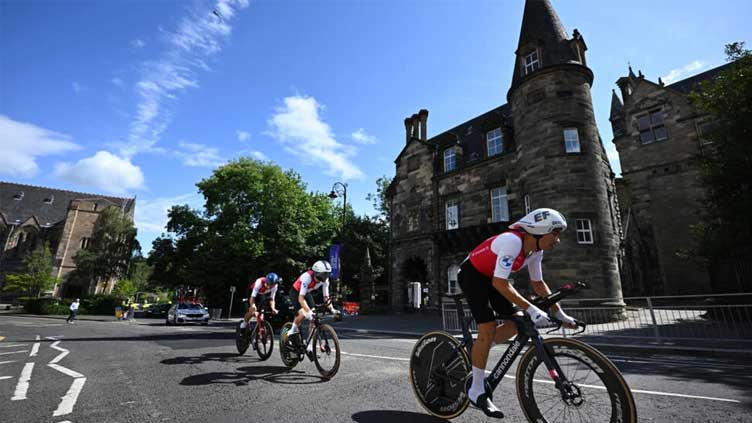 Swiss defend team mixed relay title at cycling worlds