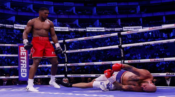 Joshua beats Helenius with seventh round knockout