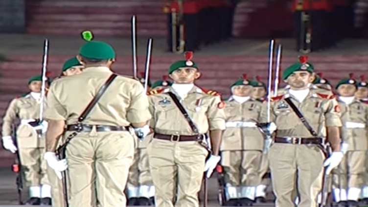 Azadi Parade under way at Kakul Academy 