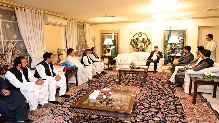 Delegations from Balochistan call on caretaker PM in Islamabad