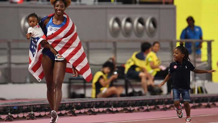 US hurdler Ali hopes to satisfy harshest critics -- her children