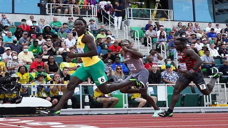 Jamaica's Seville steals US thunder in 100m heats