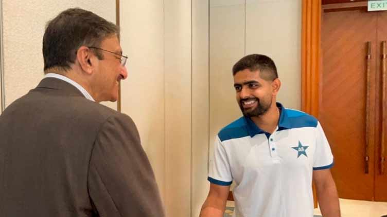 PCB chief meets Pakistan team in Hambantota ahead of Afghanistan series