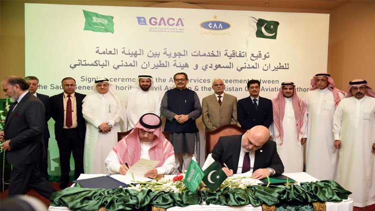 Pakistan signs air services agreement with Saudi Arabia