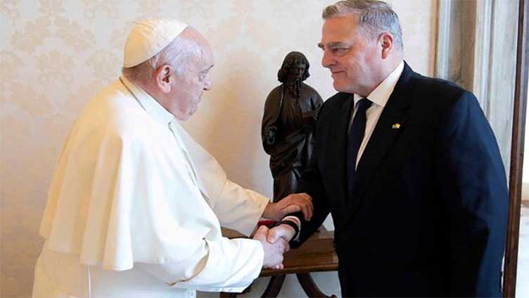 Pope Francis discusses Ukraine war and peace with US military chief