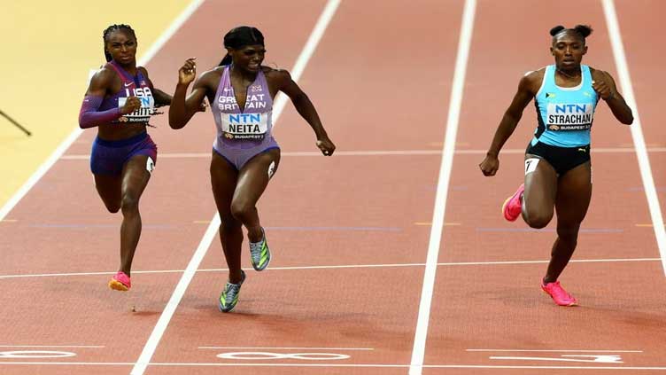 Bahamian Strachan good-natured after scare by mascot at world championships