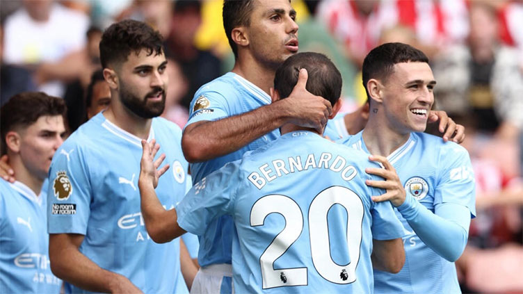 Rodri strikes late as Man City extend perfect start