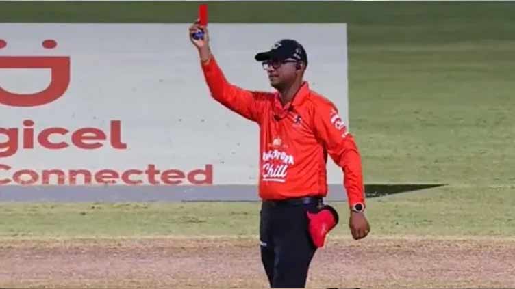 Narine the first recipient of slow-overs red card