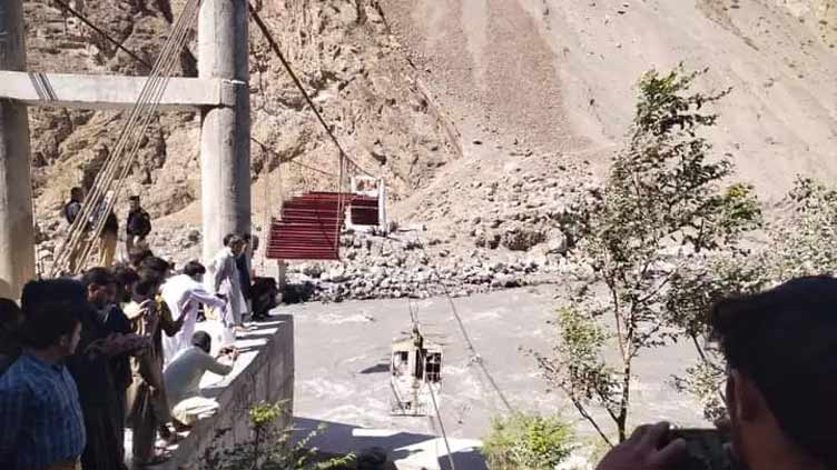 Three rescued from midair stranded chairlift in Chitral